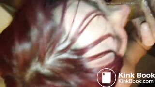 Girlfriend giving sexy scat blowjob