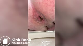 Girl farting and pooping on toilet - video 19