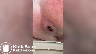 Girl farting and pooping on toilet - video 19