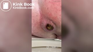 Girl farting and pooping on toilet - video 19
