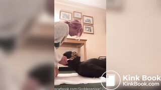 Goddess’s 2nd day feeding shit eater