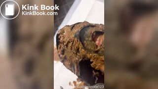 Goddess feeds her toilet