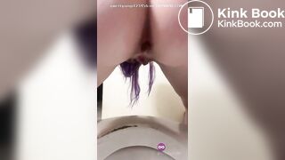 Milf big toilet shit
