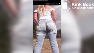 Messy Lexi Has Diarrhea In A Field.