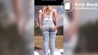 Messy Lexi Has Diarrhea In A Field.