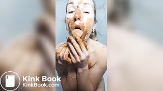 A Saggy Lady sucks a Turd