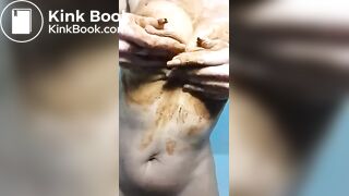 A Saggy Lady sucks a Turd