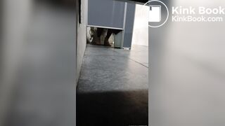 MUJER HACE CACA EN GASOLINERA