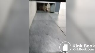 MUJER HACE CACA EN GASOLINERA