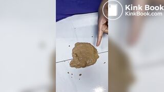 Sloppy diarrhea on floor