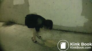Asian girl Diarrhea And Vomit