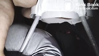 Mistress Iran 2520 Shits into her toilet slave's mouth