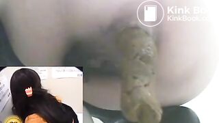 Japanese Girl Shitting in Toilet