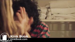 Girl poops in pan scene