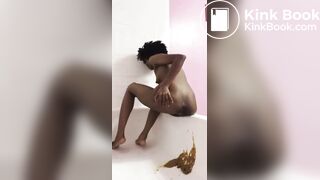 Sexy Naked Black Girl Has Diarrhea