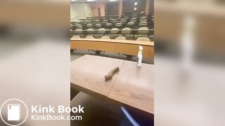 Teacher shits in classroom