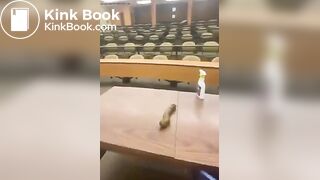 Teacher shits in classroom