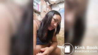 Latino Girl Poop & Fart