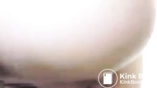 BEAUTIFUL FEMALE ASS RELEASES FECES INTO THE TOILET