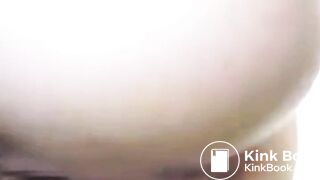 BEAUTIFUL FEMALE ASS RELEASES FECES INTO THE TOILET