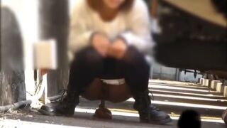 japanese outdoor pooping - video 12