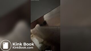 A voyeur catches her poop