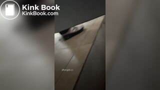 A voyeur catches her poop