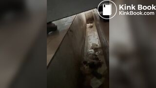 A voyeur catches her poop