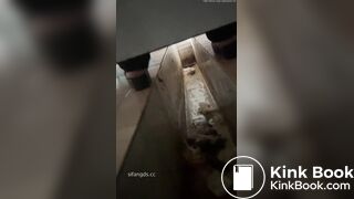 A voyeur catches her poop