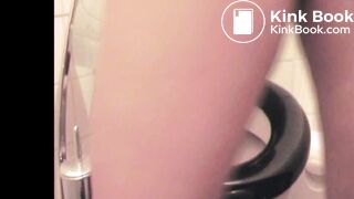 Sexy girl shits in german shelf toilet #4