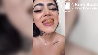 Scat Slut Lick Dildo
