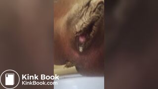 B.E. both holes stretch 1 shitty 1 creamy both nasty!