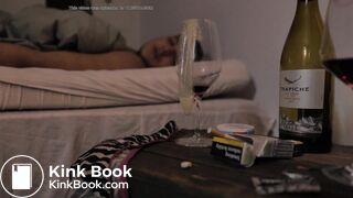 Girl wakes up and has to take a poop