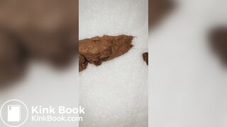 Ebony girl, sexy mirror poop