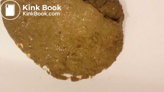 Girl walking in her diarrhea in socks