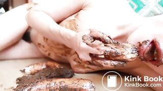 Super hot girl scat anal with atm