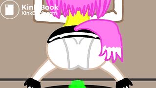 Pretty girl pooping in squat toilet