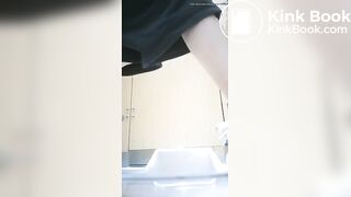 Beautiful Chinese girl pooping >_