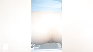 Beautiful Chinese girl pooping >_