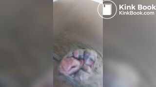 Older Black Lady Straining