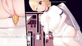 Elf Girl Pooping On Toilet