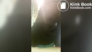 Ebony Blue Panty Poop & Sitting In It