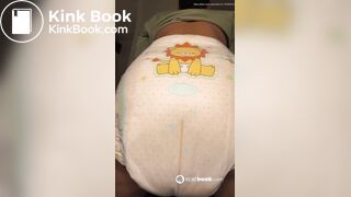 Big load in diaper girl