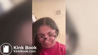 Girl Pushing for Poop and Farting