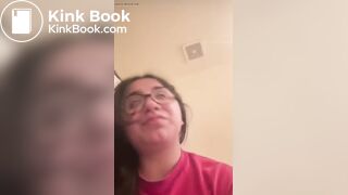 Girl Pushing for Poop and Farting