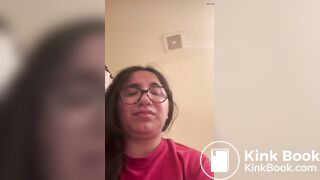 Girl Pushing for Poop and Farting