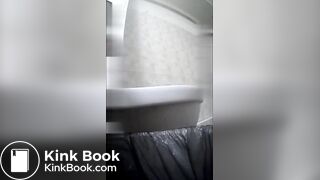 Woman diarhea public wc