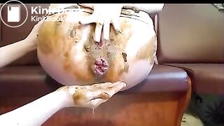 Lesbian dirty enema and fisting