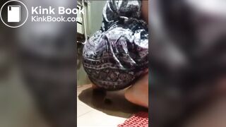 Girl pooping in shower - video 2