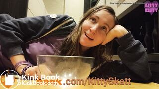 Shitting in bowl - video 3